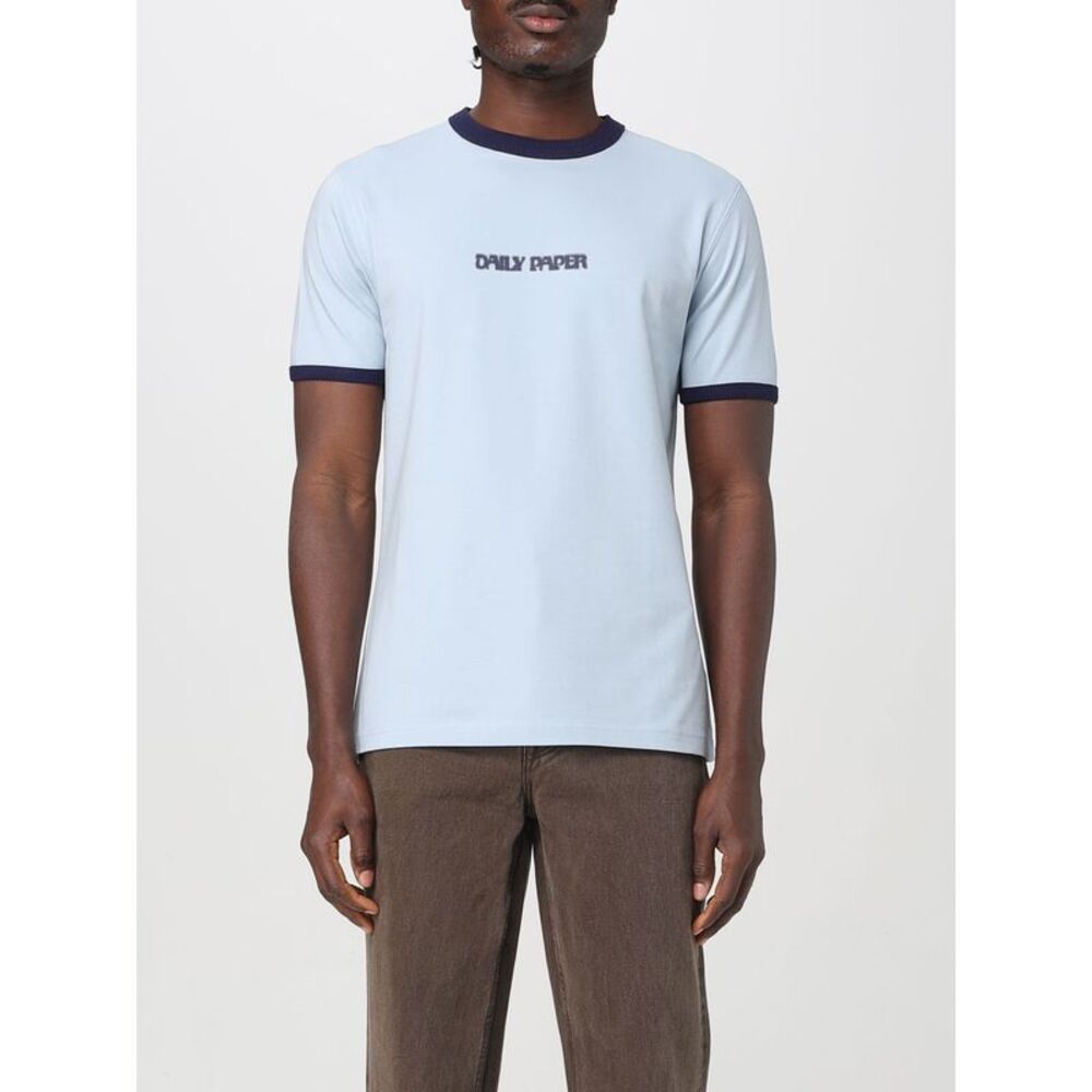 Daily Paper Blue Cotton Men's T-Shirt